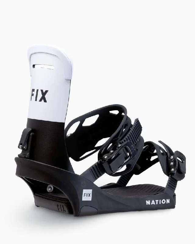 Nation Snowboard Bindings - Black 2024