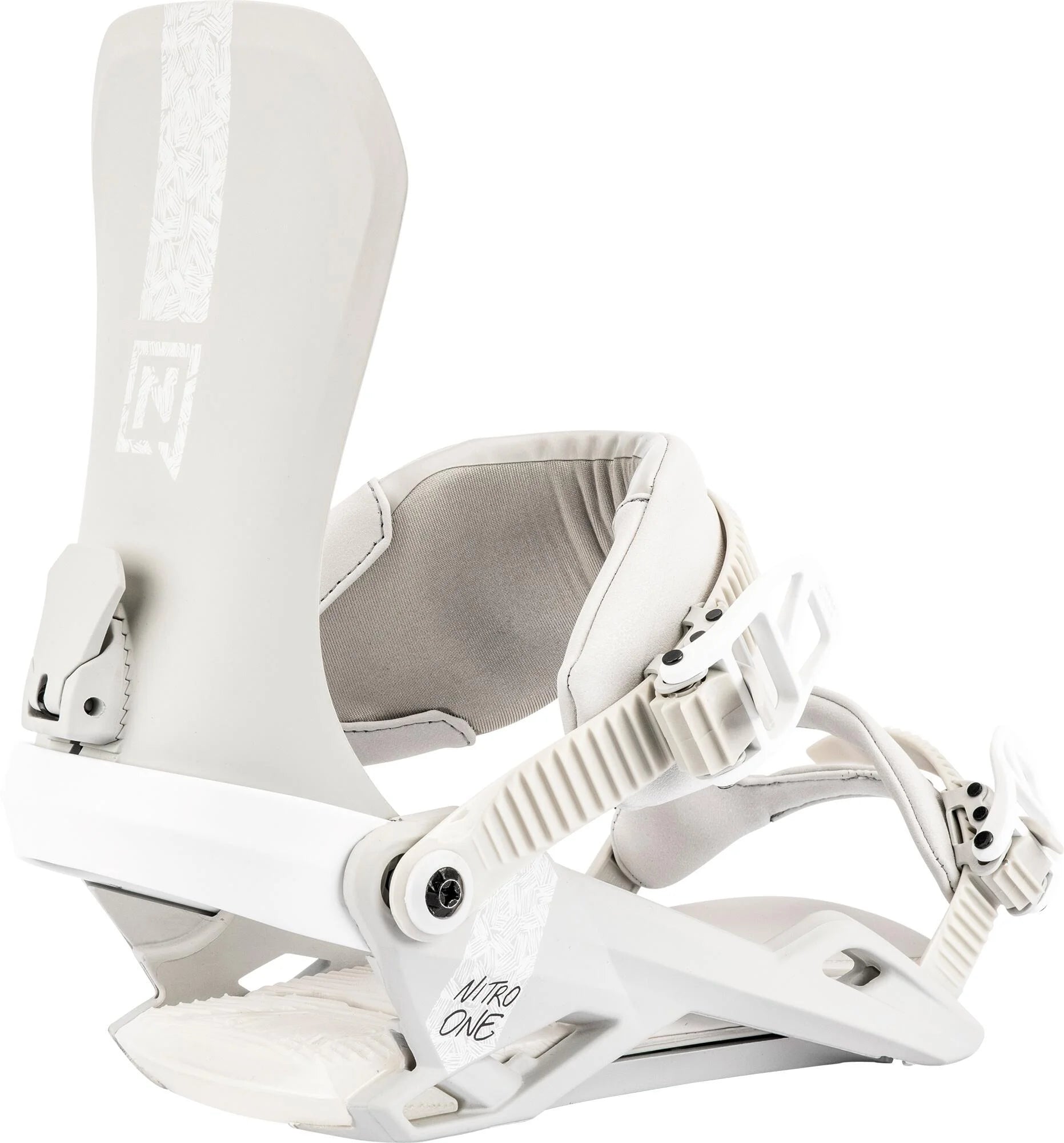 Nitro One Mens Snowboard Bindings Cool Grey