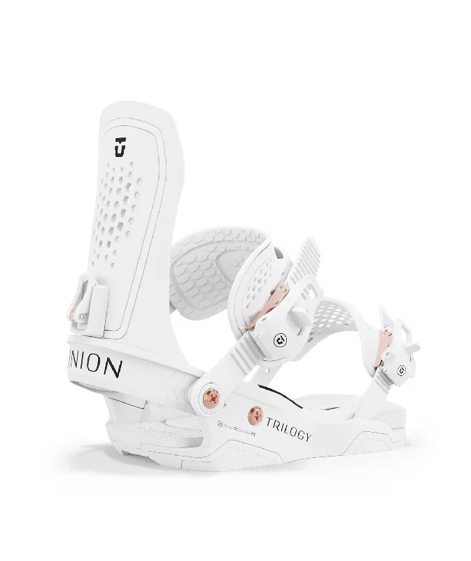 Union Trilogy Snowboard Bindings Women's Medium (US 6.5-8.5) White New 2025