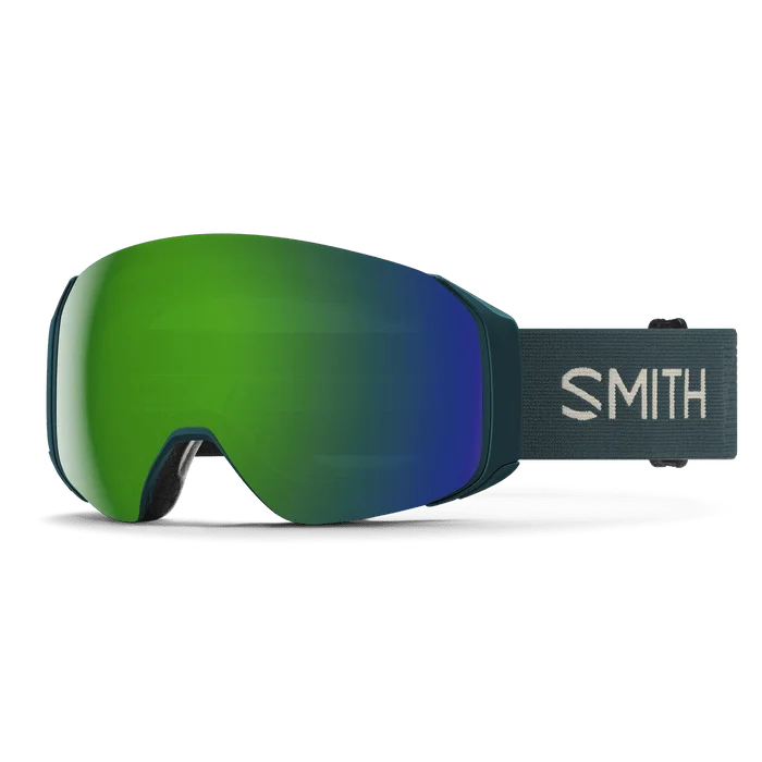 SMITH 4D Mag S Pacific Flow - ChromaPop Everyday Green Mirror + ChromaPop Storm Blue Sensor Mirror Snow Goggle