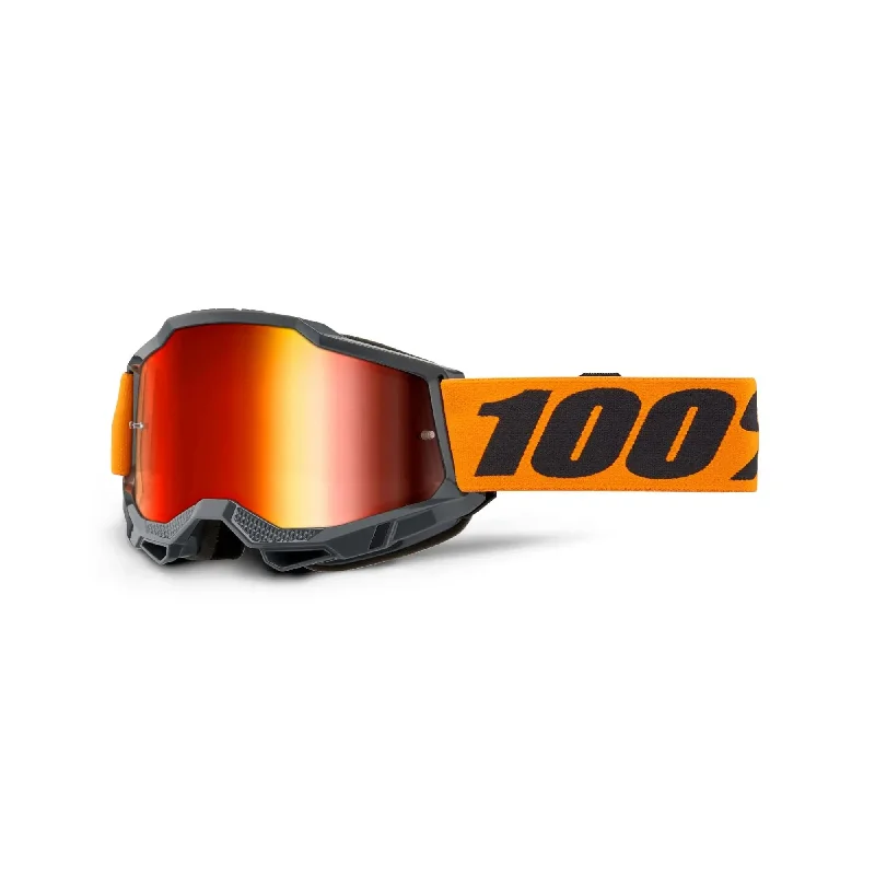 100% Accuri 2 Goggles Orange / Mirror Red Lens