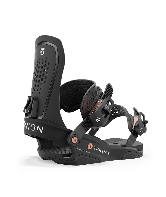 Union Trilogy Snowboard Bindings Women's Large (US 9-11) Black New 2025