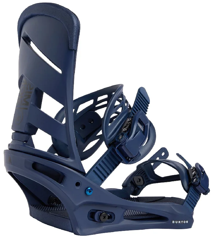 Burton Mission Mens Snowboard Bindings Dress Blue