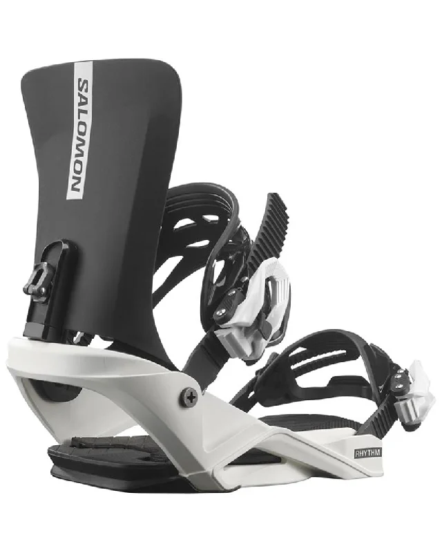 Rhythm Jr Snowboard Bindings - Black/White 2025