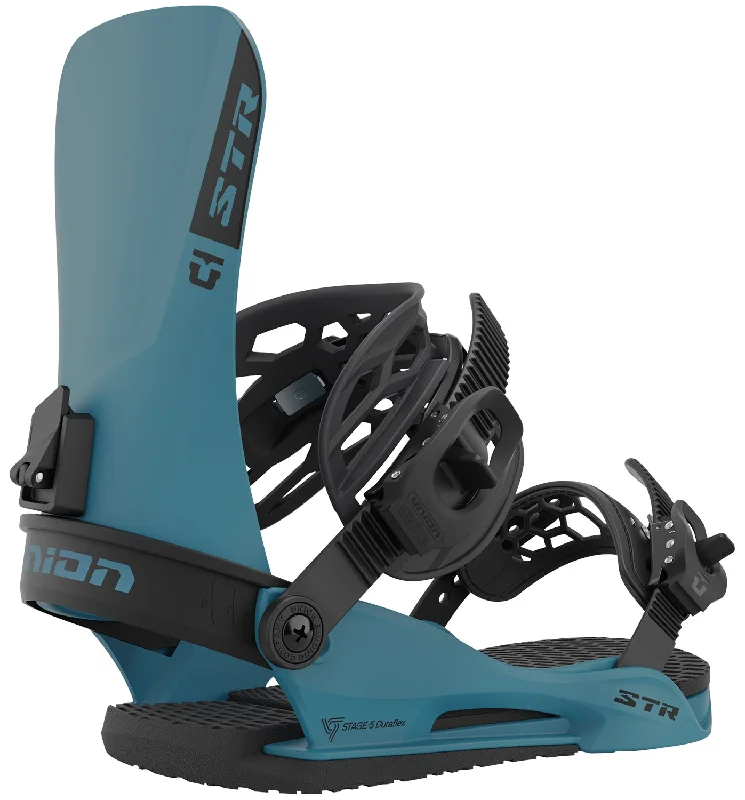 Union STR Mens Snowboard Bindings Steel Blue