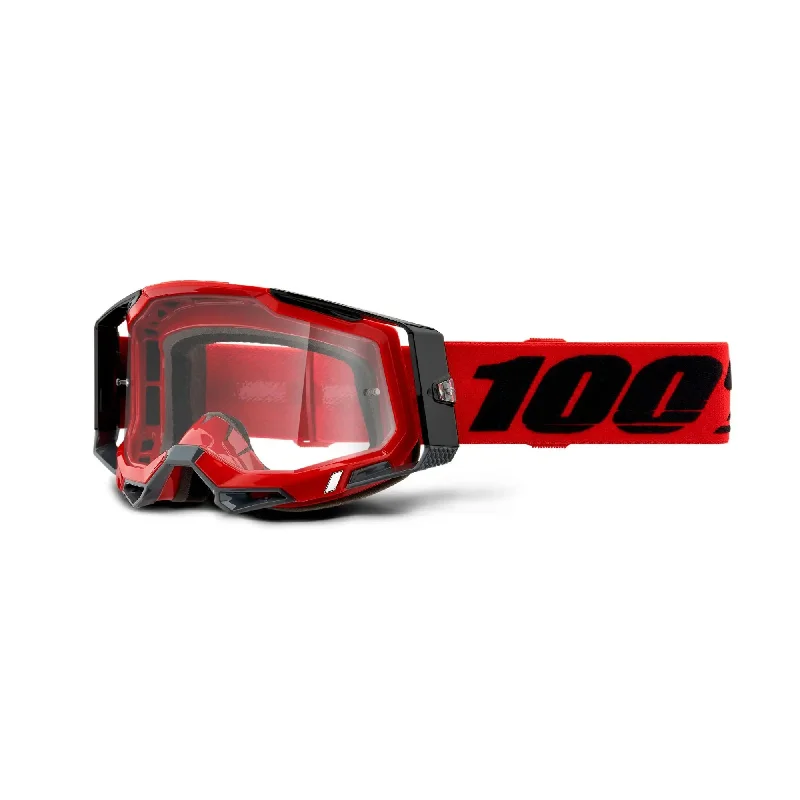 100% Racecraft 2 Goggles Red / Clear Lens