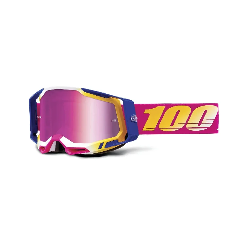 100% Racecraft 2 Goggles Mission / Mirror Pink Lens