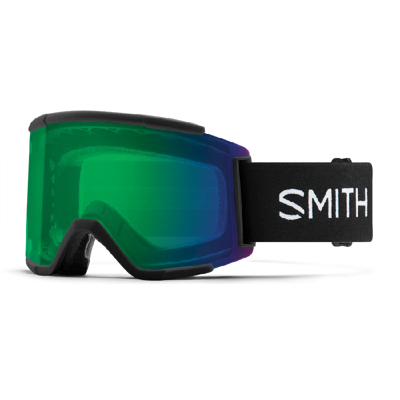 SMITH Squad XL Black - ChromaPop Everyday Green Mirror + ChromaPop Storm Rose Flash Snow Goggle