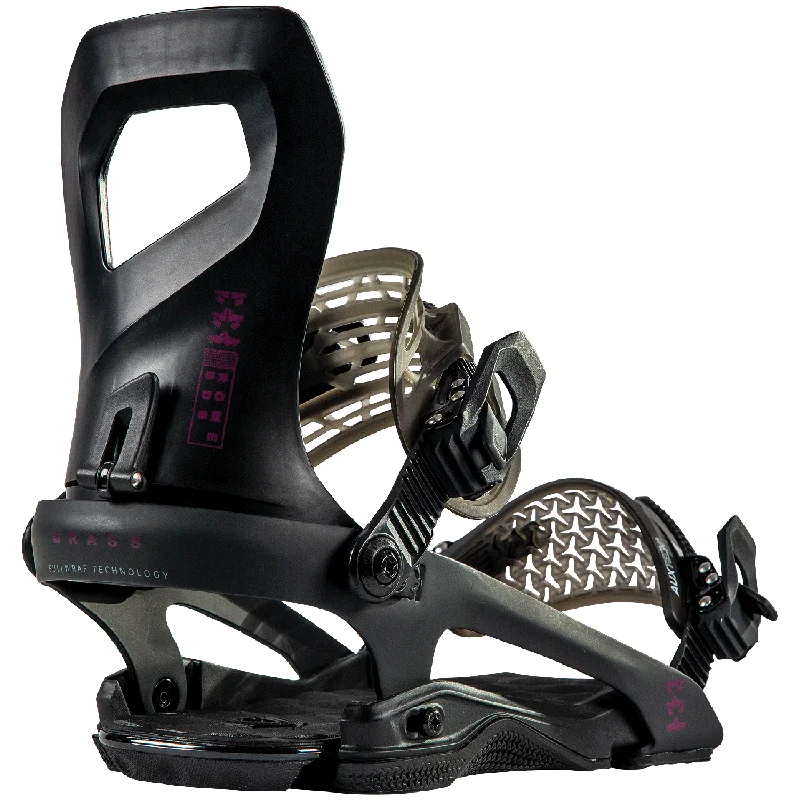 Rome Brass Womens Snowboard Bindings Black