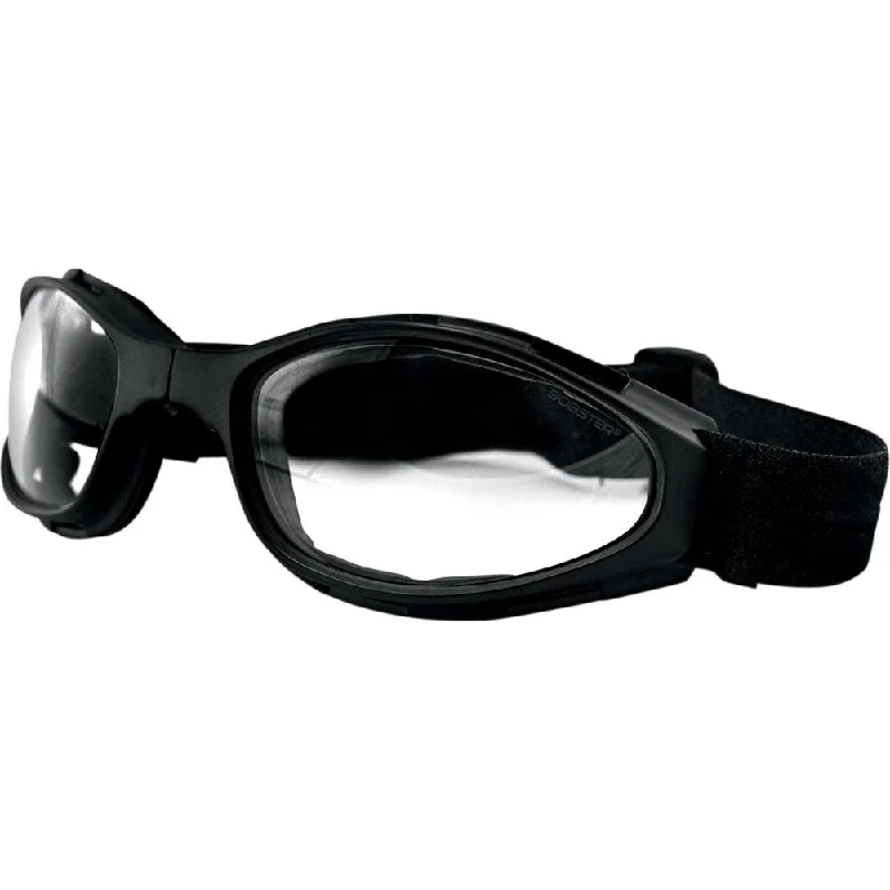 Bobster Crossfire Foldable Adventure Goggles Black With Clear Lenses