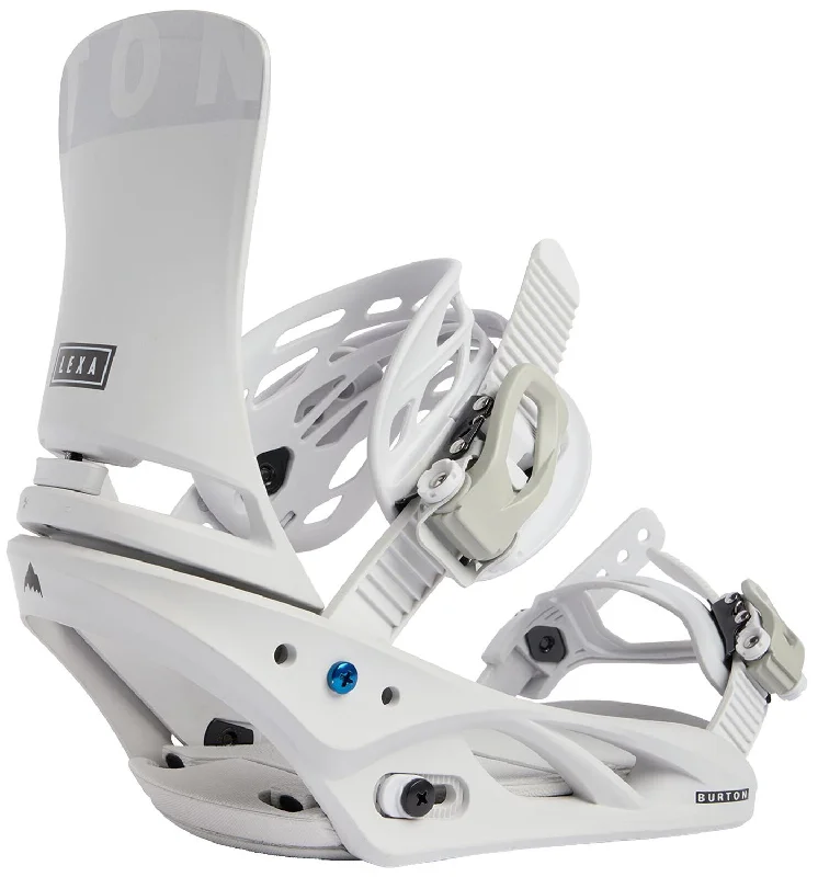 Burton Lexa Womens Snowboard Bindings Grey Cloud