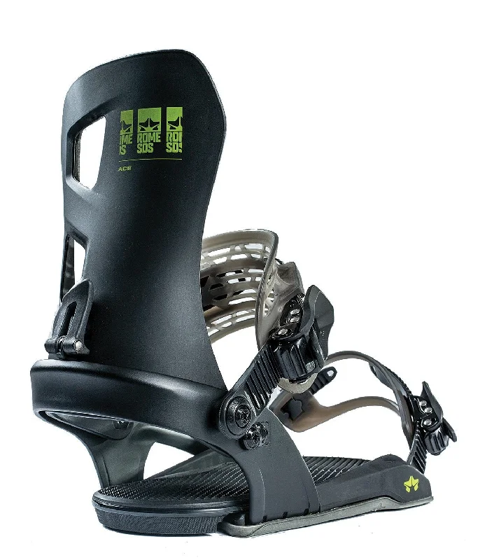 Rome Ace Snowboard Bindings, Youth Size Small (US 5 - 7), Black New