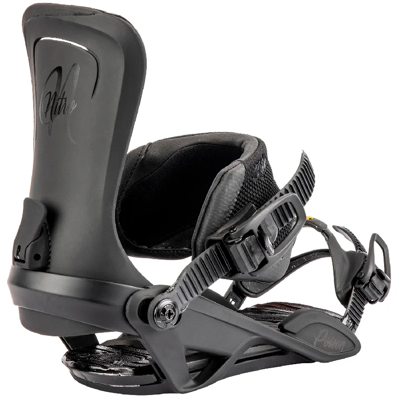 Nitro Poison Womens Snowboard Bindings Ultra Black