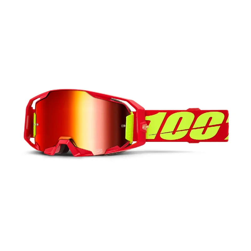 100% ARmatic Goggles Red / Mirror Red Lens