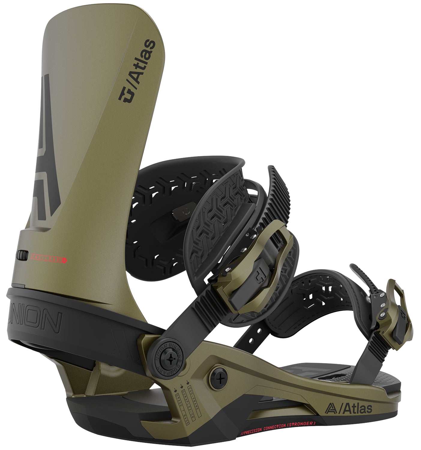 Union Atlas Mens Snowboard Bindings Tactical Green