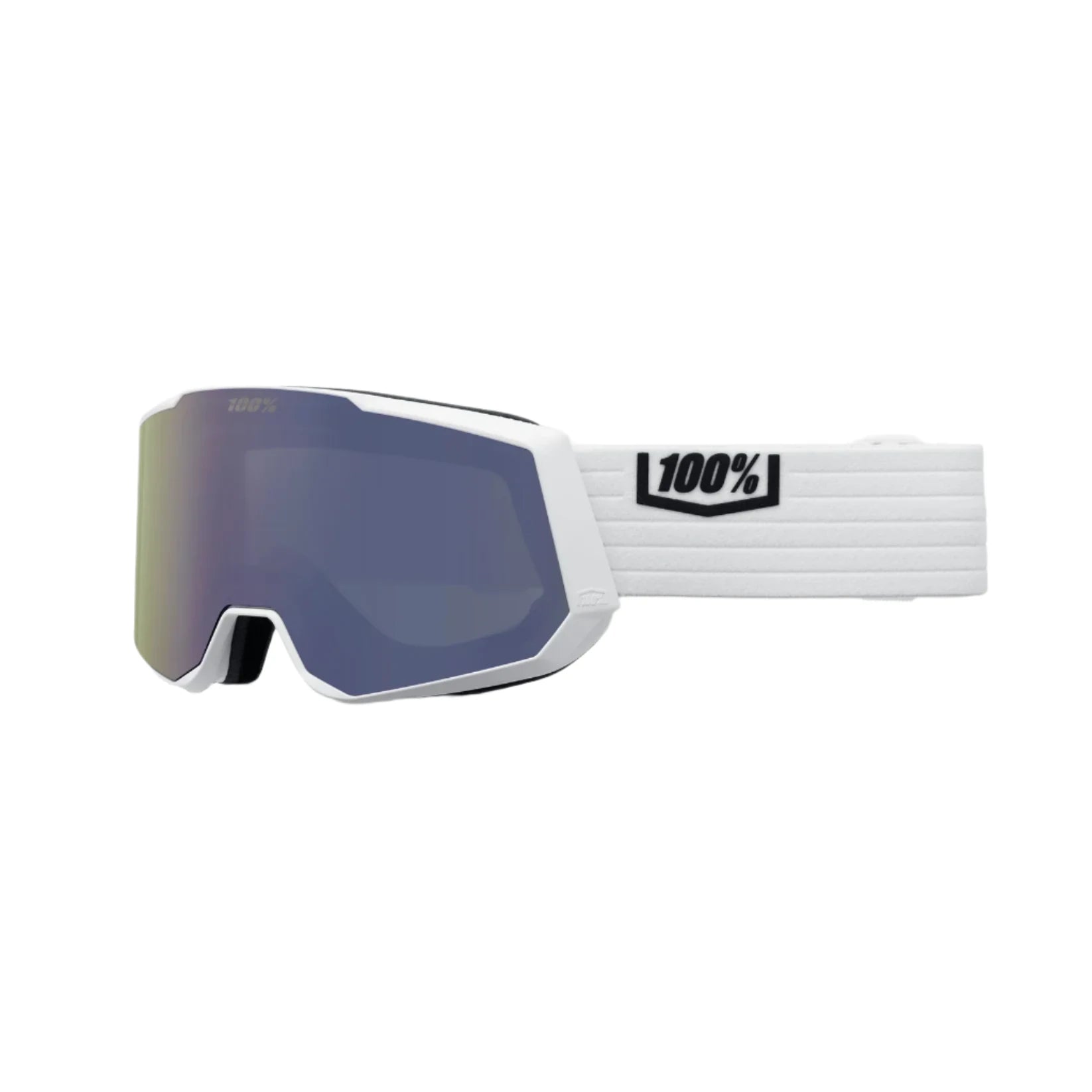 100% Snowcraft XL White - HiPER White Mirror + HiPER Violet Mirror Snow Goggle