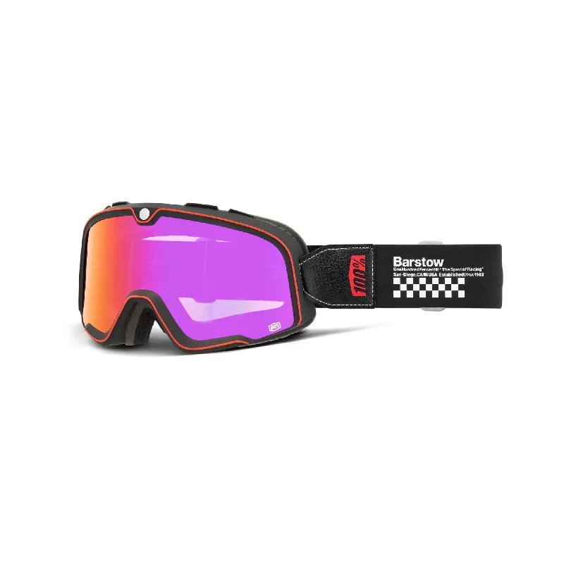 100% Barstow Goggle Erban / Mirror Dark Red Lens