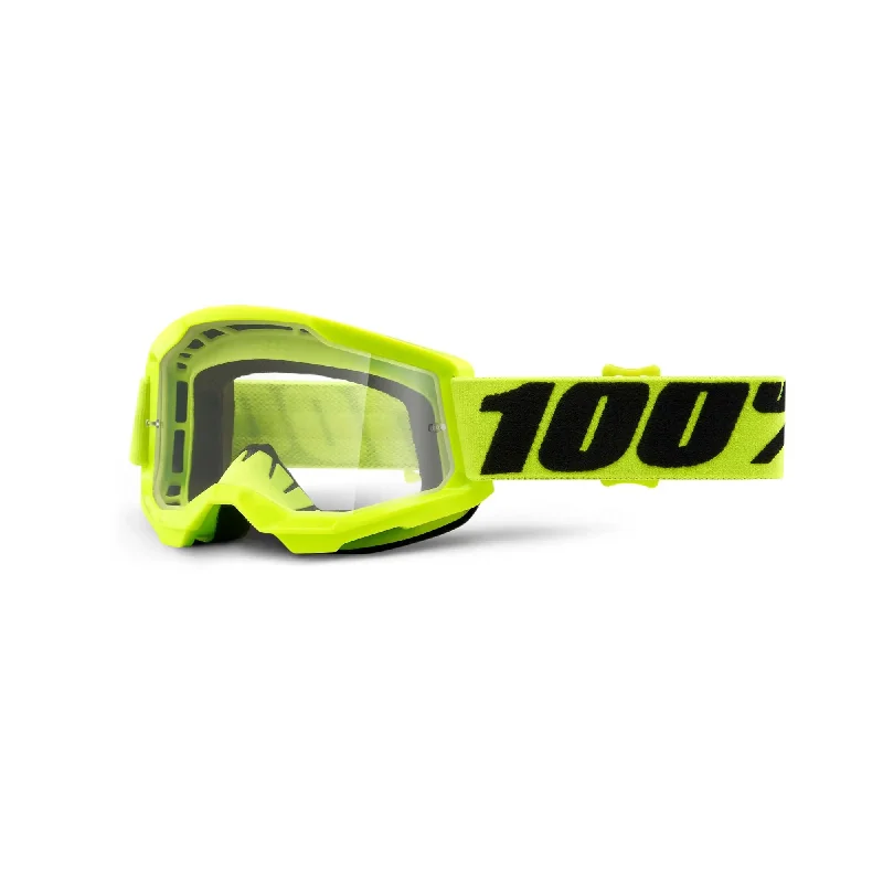 100% Strata 2 Youth Goggles Yellow / Clear Lens