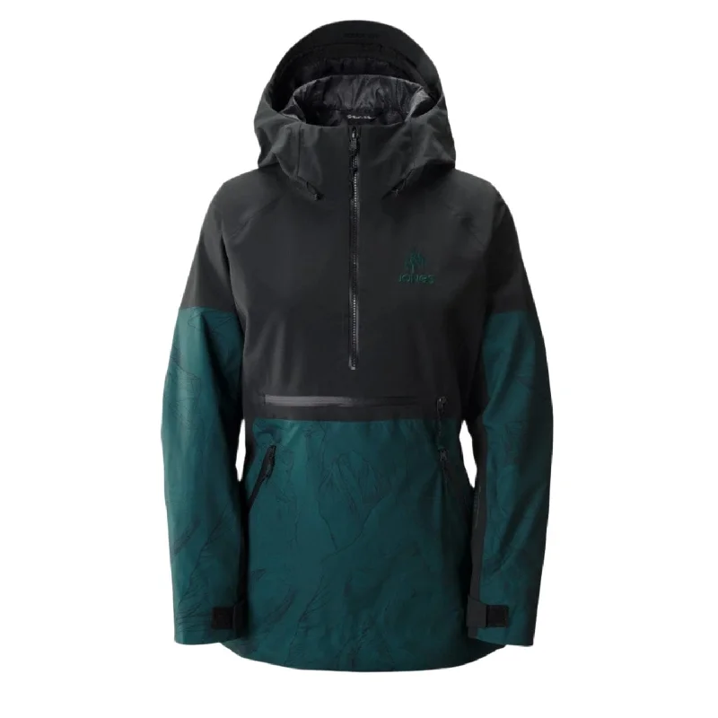 JONES Women's MTN Surf Recycled Anorak Snowboard Jacket Pacific Teal 2025