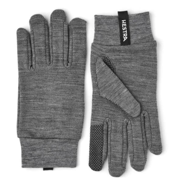 Hestra Merino Touch Point Glove Liner Unisex Grey