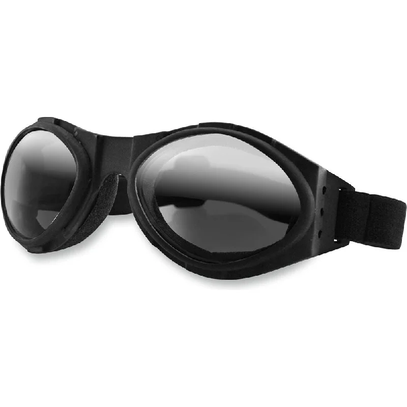 Bobster Bugeye Extreme Sport Goggles Black With Mirrored Smoke Lenses