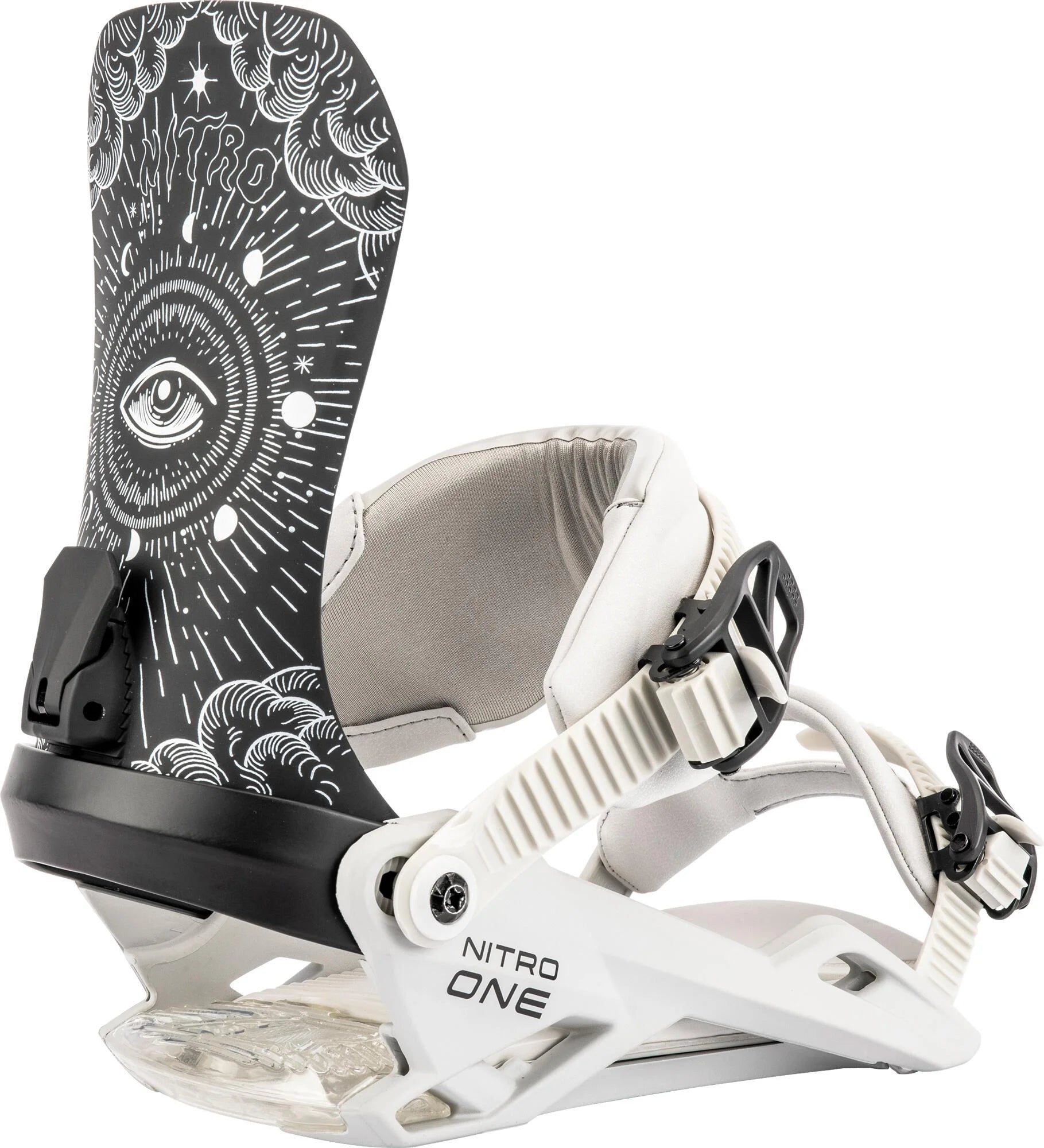 Nitro One Mens Snowboard Bindings All Eyes On Me