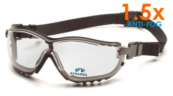 Pyramex V2G Readers Anti-Fog Safety Goggles 12 Pair