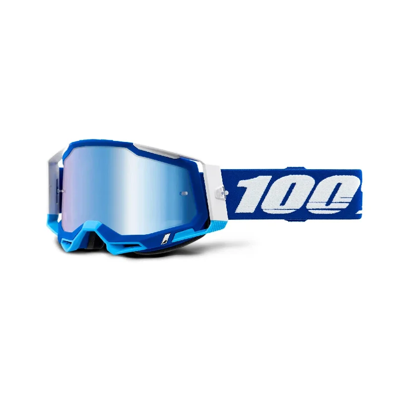 100% Racecraft 2 Goggles Blue / Blue Mirror Lens