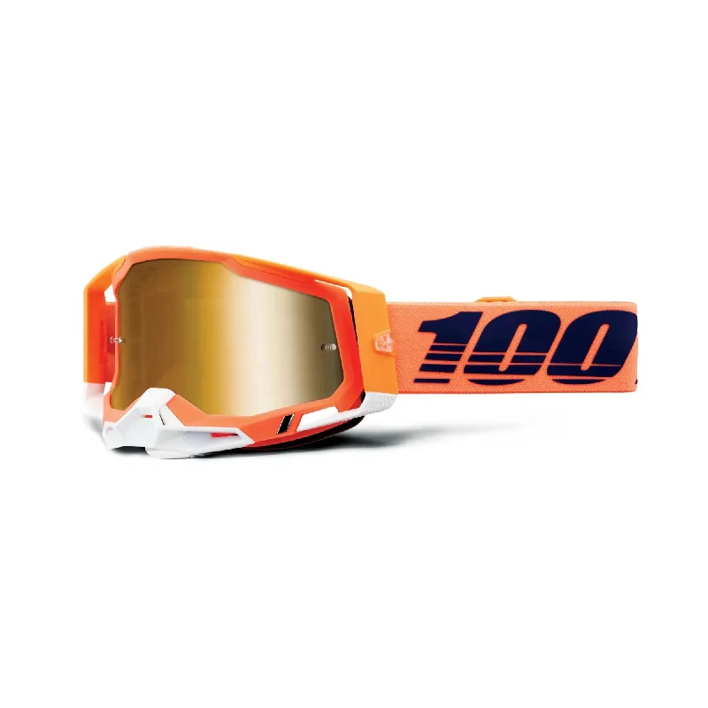 100% Racecraft 2 Goggles Coral / Mirror True Gold Lens