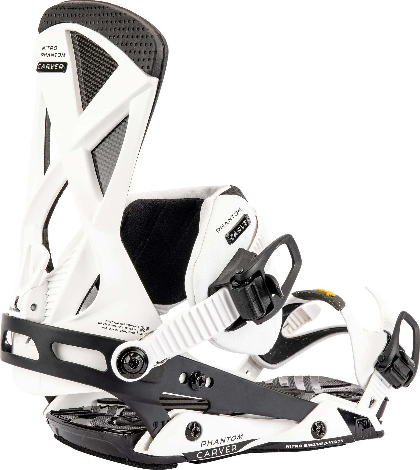 Nitro Phantom Carver Mens Snowboard Bindings Trooper