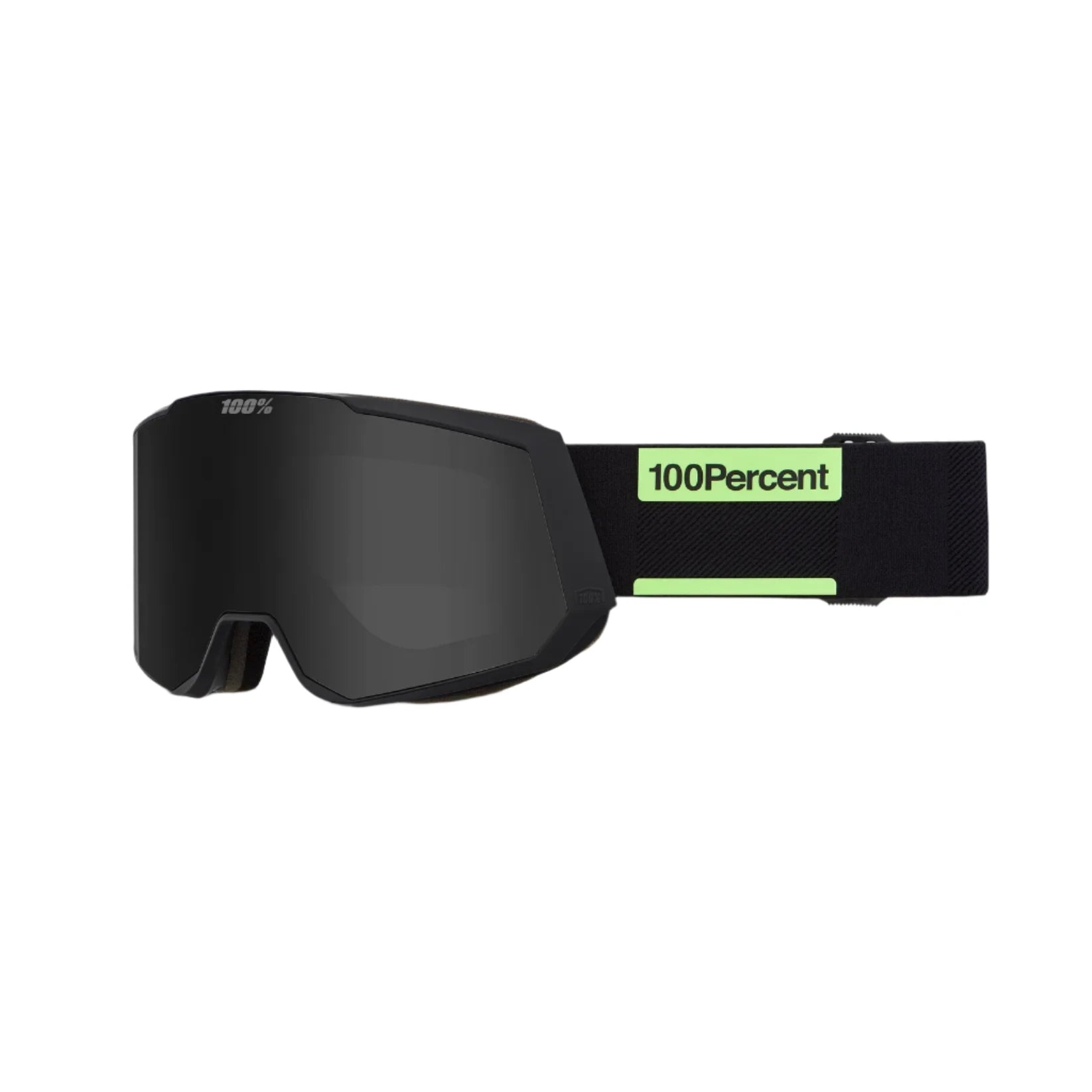 100% Snowcraft XL Tab - HiPER Black Mirror + HiPER Yellow Flash Mirror Snow Goggle