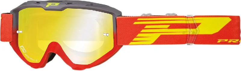 Pro Grip Goggles Riot Grey / Red Mirror