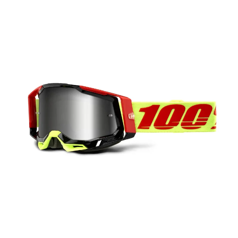 100% Racecraft 2 Goggles Wiz / Flash Silver Lens