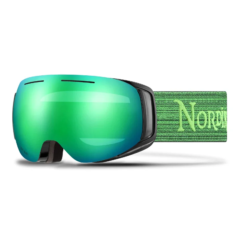 Anti-Fog Vented Green Ski Goggles