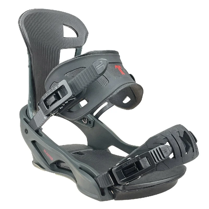 Technine Blaster Snowboard Bindings Medium (US Mens 7-9) Dark Gray New 2024