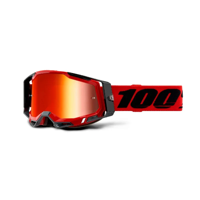 100% Racecraft 2 Goggles Red / Red Mirror Lens