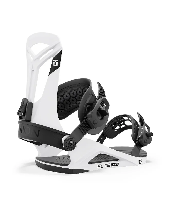 Union Flite Pro Snowboard Bindings, Large (US Men's Size 10.5-13), White 2025