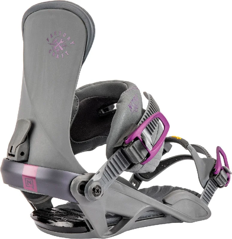 Nitro Ivy Snowboard Bindings Women's Small/Medium (US 5.5-10.5) Factory Craft