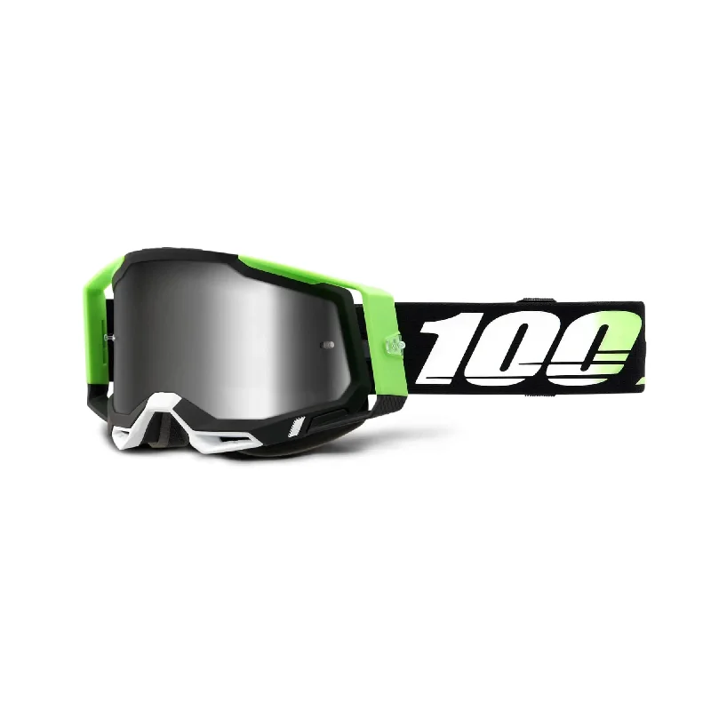 100% Racecraft 2 Goggles Kalkuta / Silver Mirror Lens