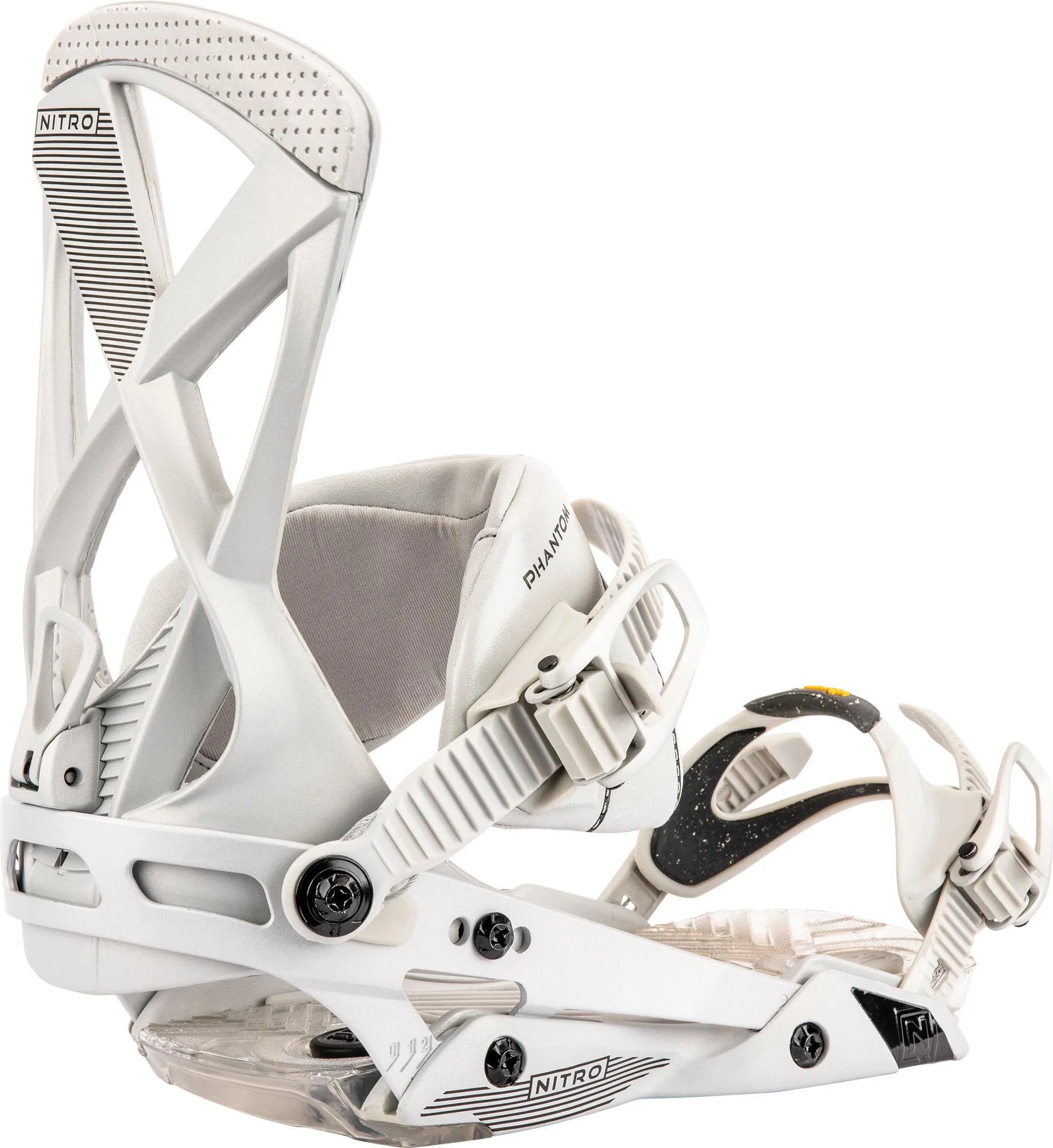 Nitro Phantom Mens Snowboard Bindings Cool Grey