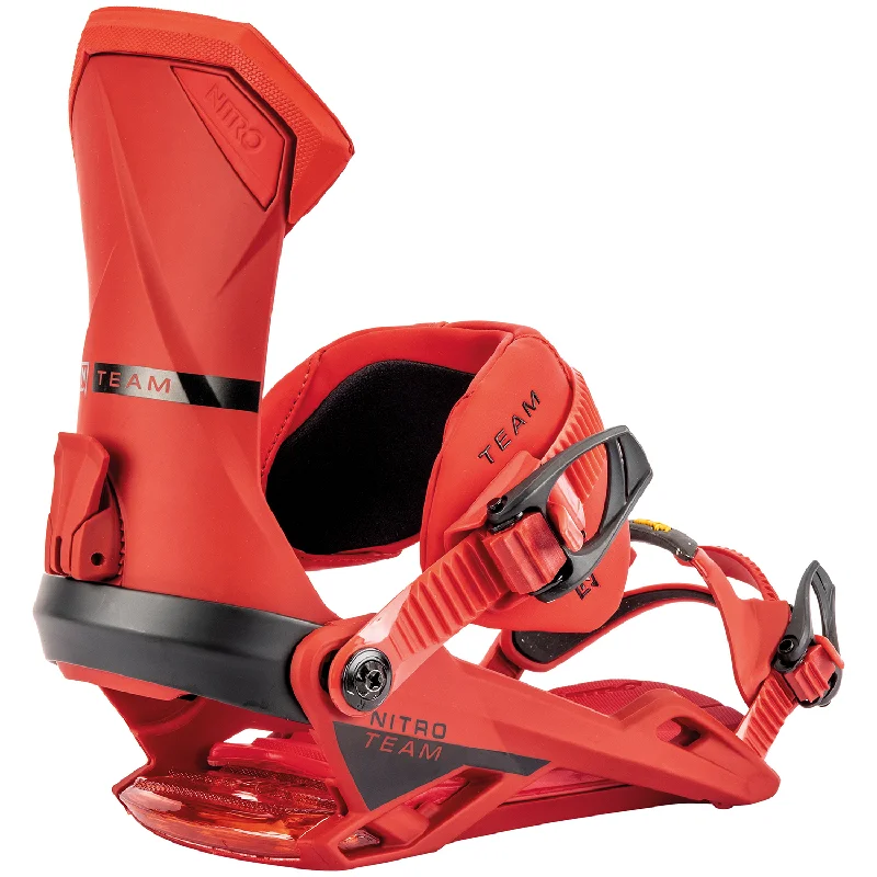 Nitro Team Mens Snowboard Bindings Red