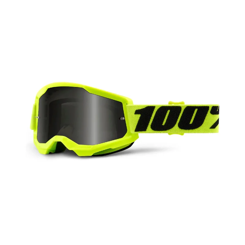 100% Strata 2 Sand Goggles Yellow / Smoke Lens