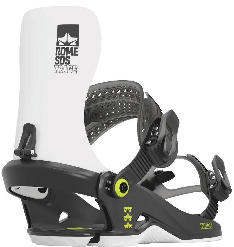 Rome Trace Snowboard Bindings Mens M/L Black/White (US 7.5 - 10) New 2025