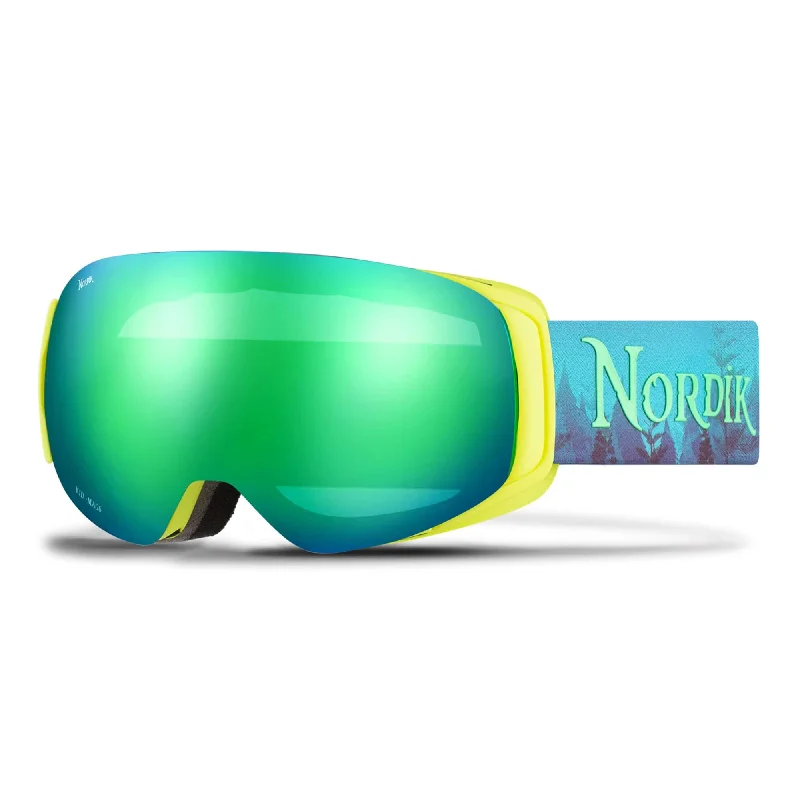 FREYA Magnetic Kid Teen Ski Goggles with Designed Straps - Bonus Low Light Lenses