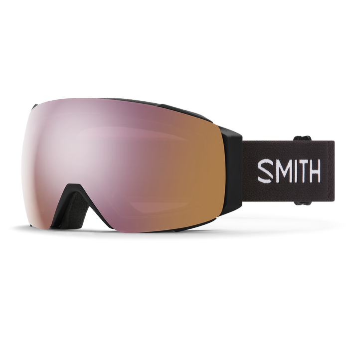 SMITH I/O MAG Black - ChromaPop Everyday Rose Gold Mirror + ChromaPop Storm Blue Sensor Mirror Snow Goggle