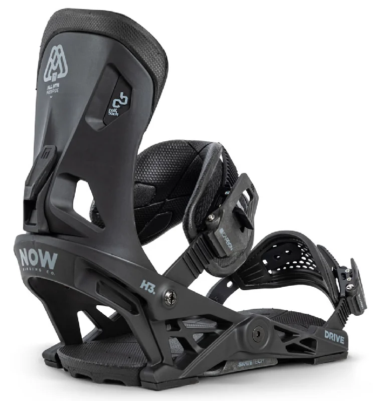 Now Drive Mens Snowboard Bindings Black