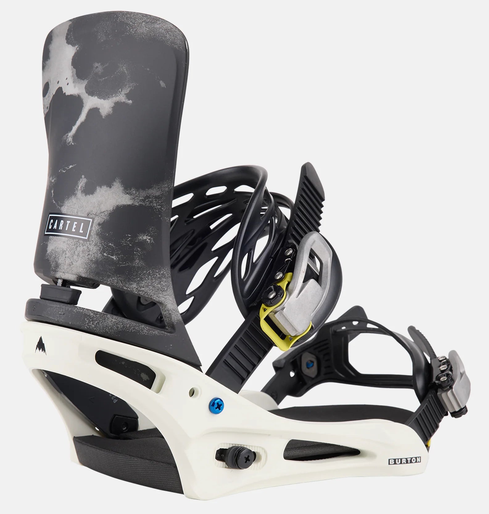 Burton Cartel Snowboard Bindings Mens White / Graphic