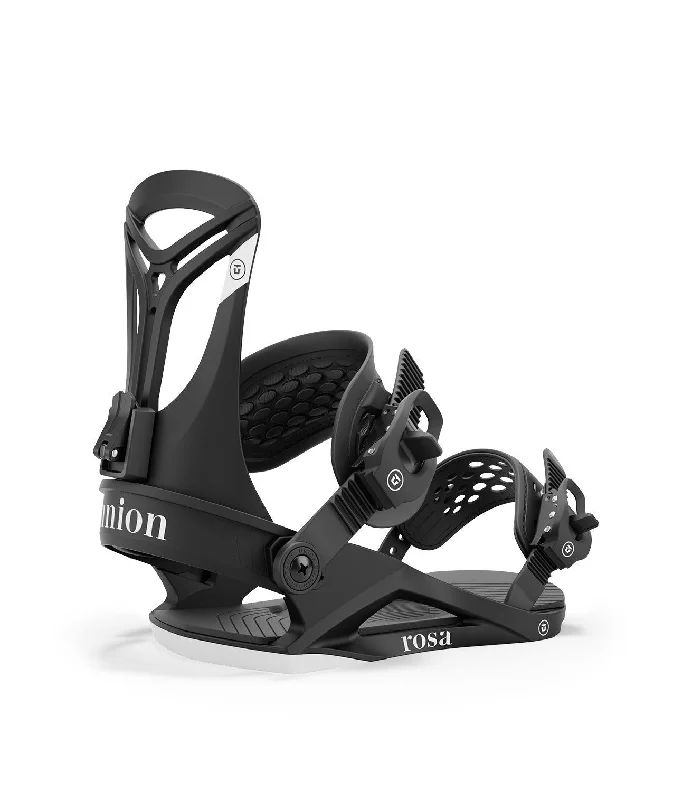 Union Rosa Snowboard Bindings Women's Large (US 9-11) Black New 2025