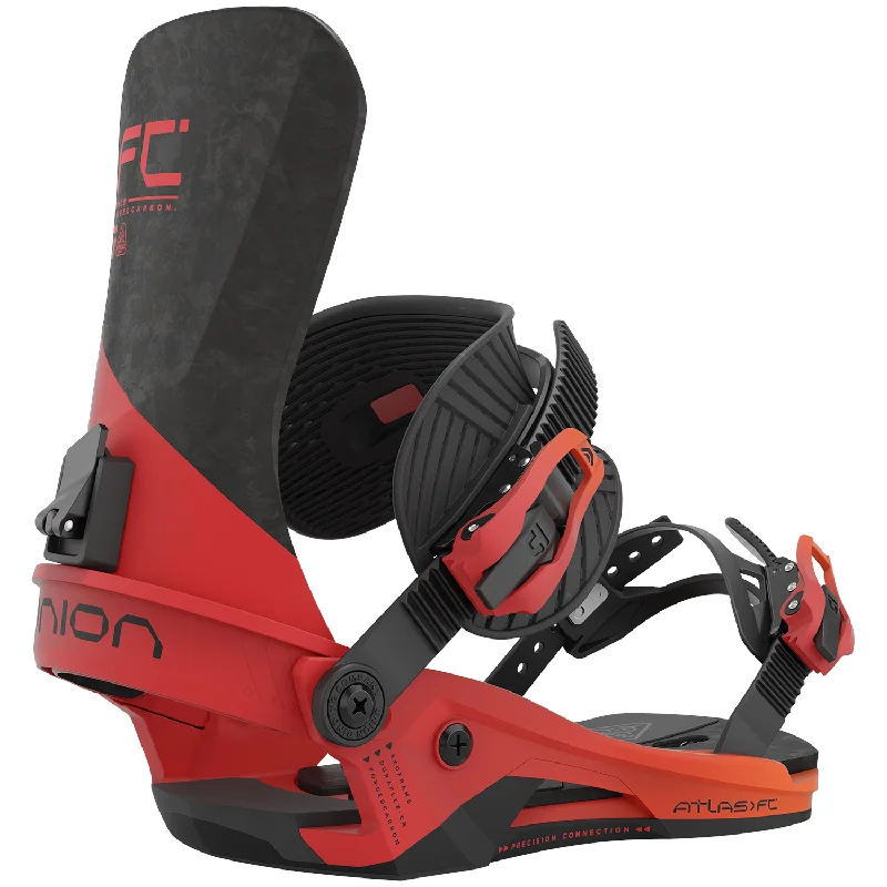 Union Atlas FC Mens Snowboard Bindings Lava Orange