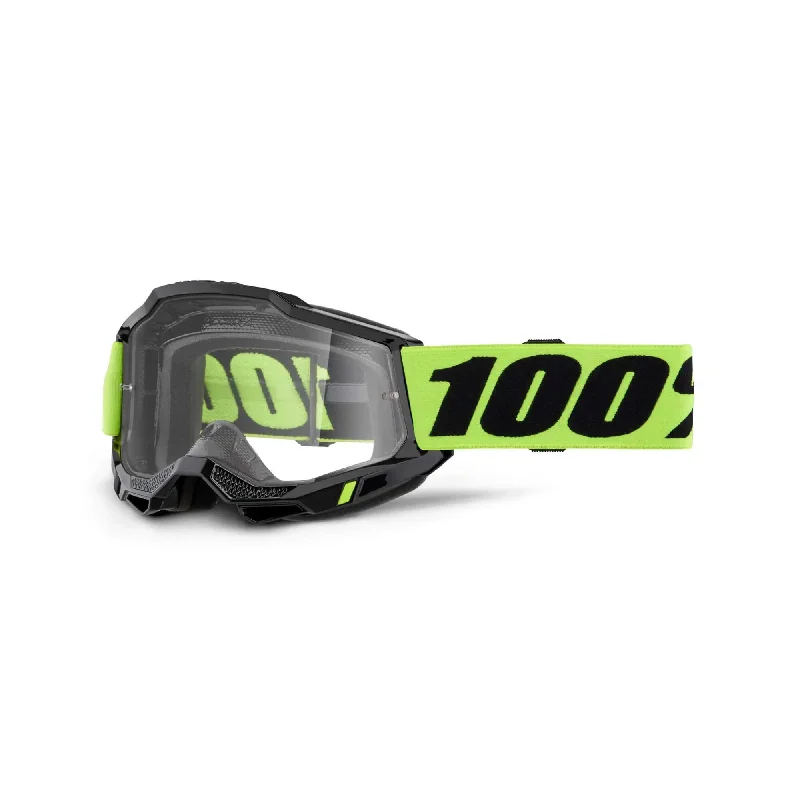 100% Accuri 2 Goggles Neon Yellow / Clear Lens